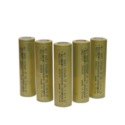 KC 18650 Cylindrical Rechargeable Lithium Ion Battery Kepadatan Energi Tinggi 3.6V 2000mAh