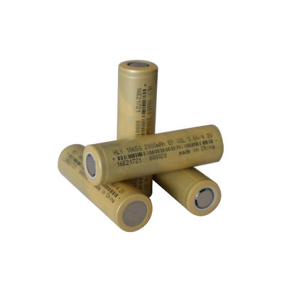 Baterai Li Ion Isi Ulang Tingkat Tinggi Silinder 2000mAh 18650 RoHS Untuk Alat Listrik