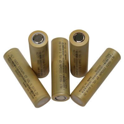 Silinder Lithium Ion 18650 Baterai 3.6 v 2000mah baterai isi ulang FCC