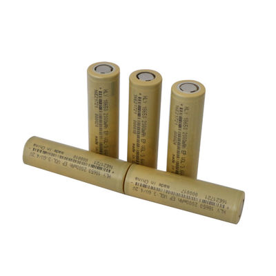 Tingkat Tinggi 3.6 V Lithium 500 Siklus 2000mah 18650 Sel Baterai Untuk Alat Listrik
