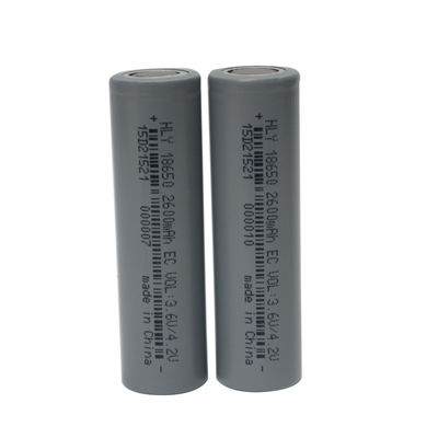 Baterai HLY Kapasitas Tinggi 18650 2600mAh 3.6V Baterai Lithium Ion Isi Ulang