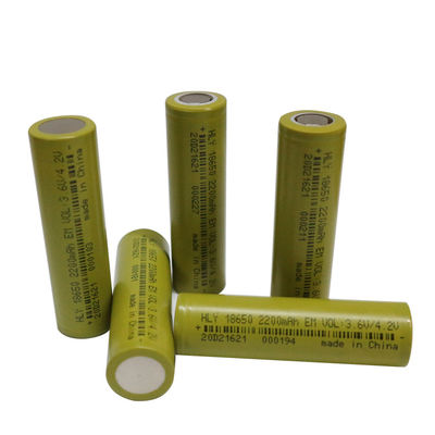 3.6 Volt 18650 2200mah Baterai Li Ion Isi Ulang Super Kapasitas Tinggi