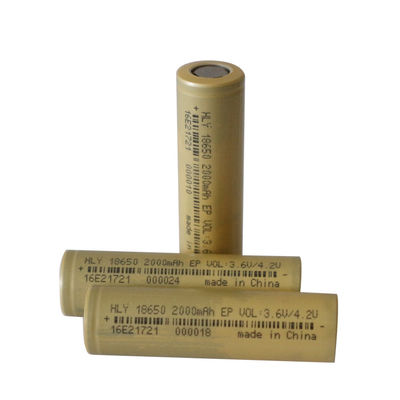 500 Kali Daya Tinggi Isi Ulang 2000mah 18650 Sel Baterai Untuk Elektronik Konsumen