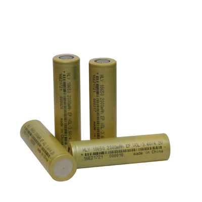 Keamanan Tinggi 3,6 Volt Baterai 2000mah 18650 Isi Ulang Untuk Skuter Listrik