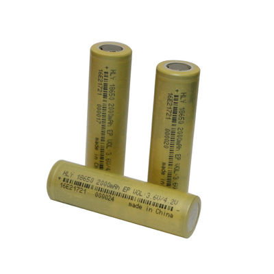 Penyimpanan Energi Li Ion 2000mah 18650 Baterai Isi Ulang KC CE BIS