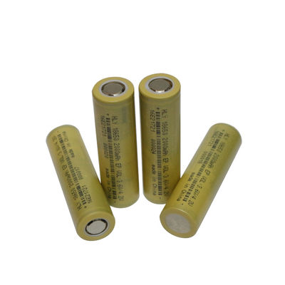 Silinder Lithium Ion 18650 Baterai 3.6 v 2000mah baterai isi ulang FCC