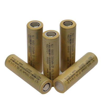 Silinder Lithium Ion 18650 Baterai 3.6 v 2000mah baterai isi ulang FCC