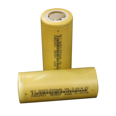 Polymer Lithium Rechargeable Li Ion Battery Cell 5000mAh 26650 3.6v