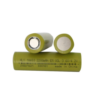 Sel Baterai Lithium Ion 2200mah 18650 Ringan Isi Ulang UN38.3 HLY