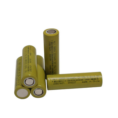 Daya Tinggi 2200mah 18650 Baterai Baterai Lithium Ion 3,6 Volt 500 Siklus