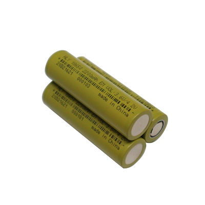 Daya Tinggi 2200mah 18650 Baterai Baterai Lithium Ion 3,6 Volt 500 Siklus
