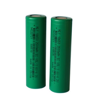 2500mAh 3.6V Baterai Surya Isi Ulang yang Disesuaikan, Sel Daya 18650