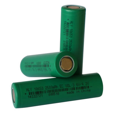 2500mAh 3.6V Baterai Surya Isi Ulang yang Disesuaikan, Sel Daya 18650