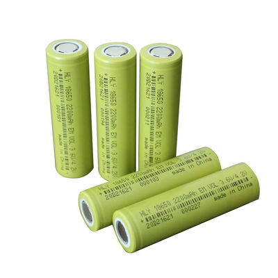 Perlindungan Tinggi Isi Ulang 2200mah 18650 Sel Baterai 3.6V untuk EV