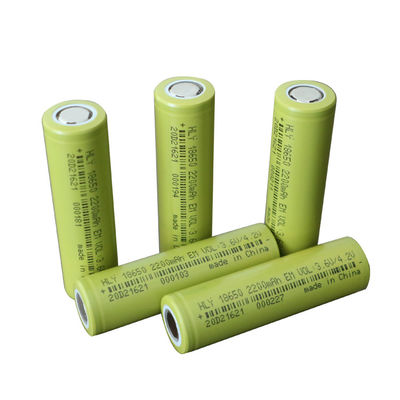 Perlindungan Tinggi Isi Ulang 2200mah 18650 Sel Baterai 3.6V untuk EV