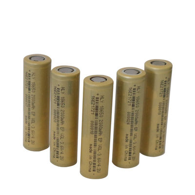 Kepadatan Energi Tinggi 18650 Baterai Lithium Ion 3.6V 2000mAh Untuk Alat Berkebun