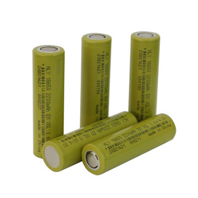 Sel Baterai Isi Ulang Lithium Ion 3.6V Silinder Keselamatan Tinggi 2200mah 18650