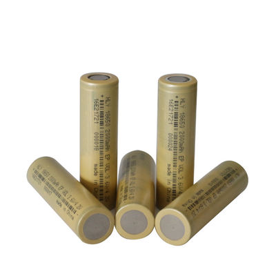 Electric Scooter 2000mAh Li Ion Cylindrical Battery Cells 3.6V 18650