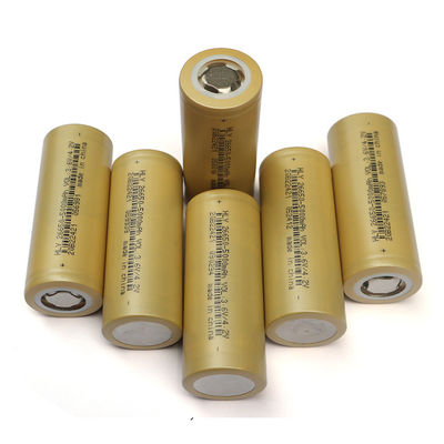 OEM ODM 5000mAh Silinder Sel Baterai Lithium Ion Kepadatan Daya Tinggi 26650