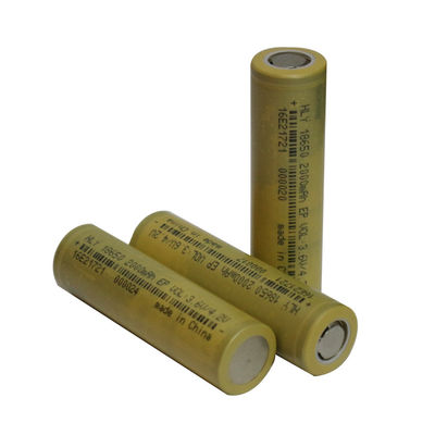 18650 3.6 Volt 2000mAh Rechargeable Solar Battery Cells Untuk Elektronik Rumah / Ebike