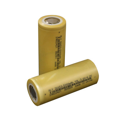 26650 5000mAh 3.6V Sel Baterai Silinder Kecil Ringan Untuk Sepeda Motor Listrik