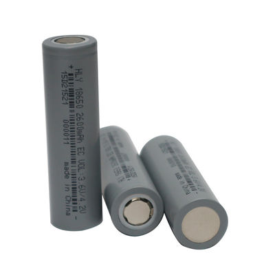 Daya Tinggi Silinder Li Ion 2600mah 18650 Baterai Isi Ulang