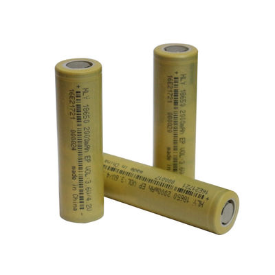 Kemampuan Tingkat Tinggi 18650 Baterai Lithium Ion 2000mAh 3.6V Untuk Kendaraan Listrik