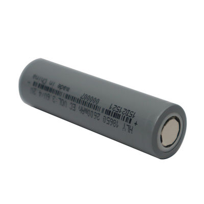 2600mAh 3.6V 18650 Sel Baterai Lithium Ion Isi Ulang Siklus Panjang Umur