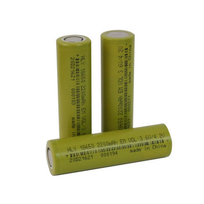 EN62133 18650 3.6V 2200mAh Baterai Surya Isi Ulang Untuk Senter Led