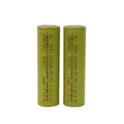 EN62133 18650 3.6V 2200mAh Baterai Surya Isi Ulang Untuk Senter Led