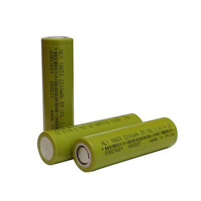 FCC 18650 Baterai lithium Ion isi ulang 2200mAh Tingkat Discharge Tinggi