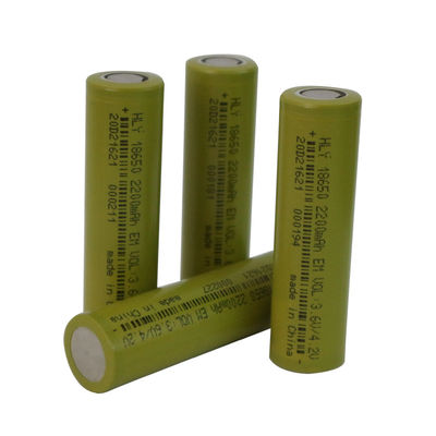500 Siklus 18650 Baterai Lithium 2200mah 3,7 V Sel Isi Ulang Tingkat Tinggi